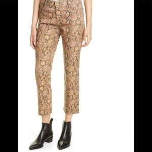 Frame Python Cropped Skinny Jeans